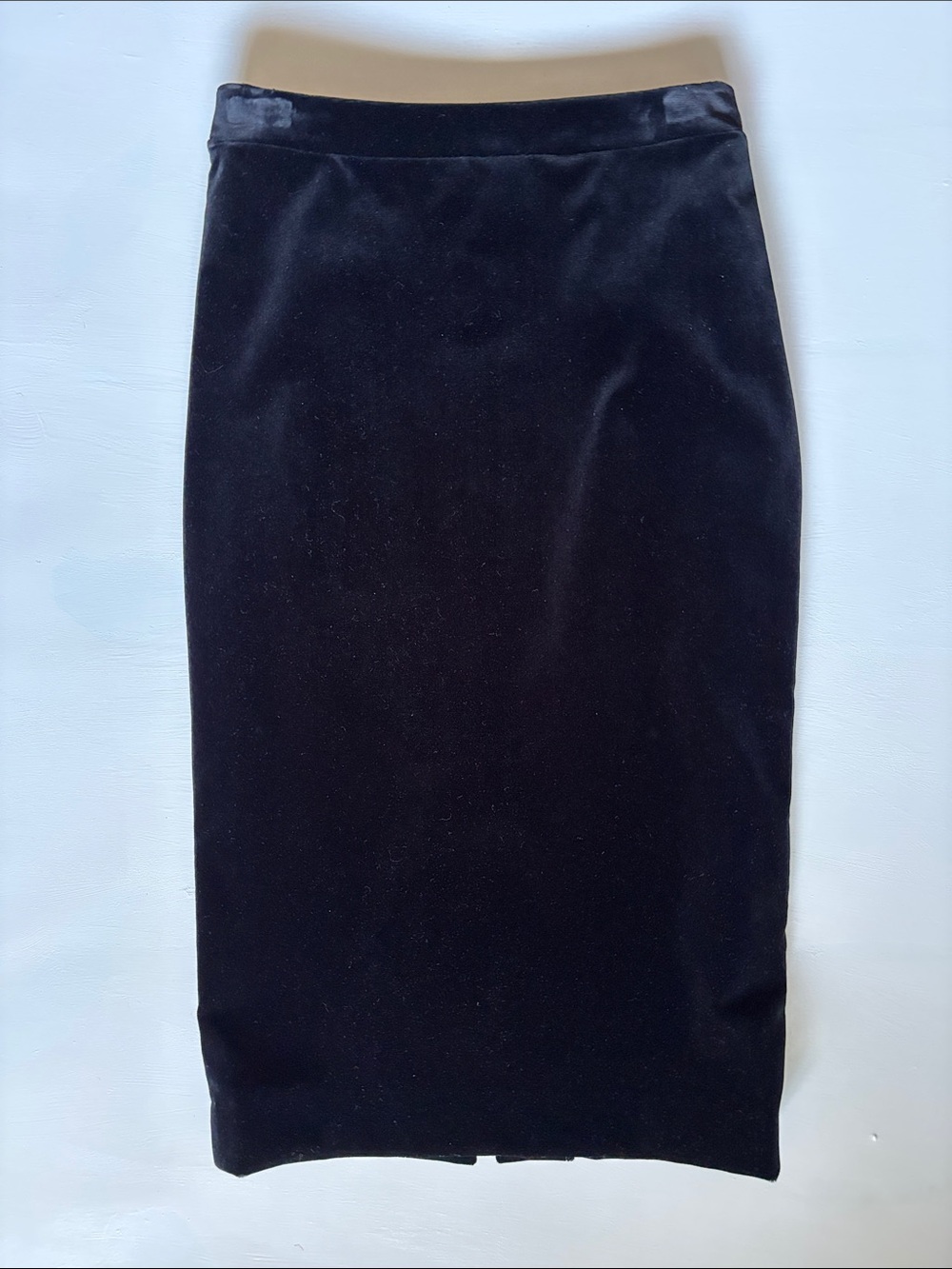 ESCADA Black Velvet Pencil Skirt